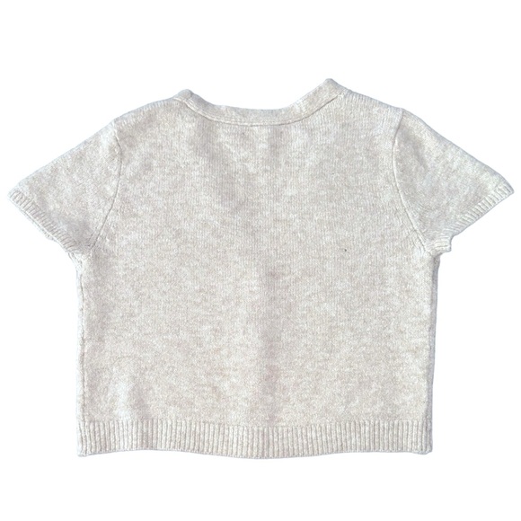 Lucky Brand Embellished Floral Flower Beads Beaded Button Front Cardigan Large - Picture 5 of 16